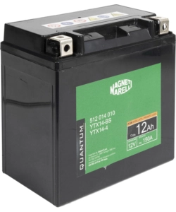 Magneti marelli batteria moto e scooter 12ah 12v 150a tecnologia agm sigillata polo positivo sinistro